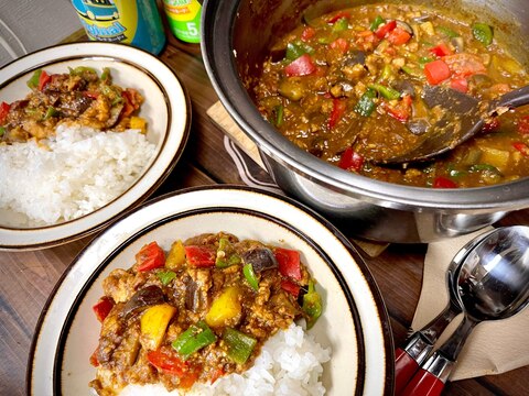連泊キャンプにおすすめ!*キャンプキーマカレー*